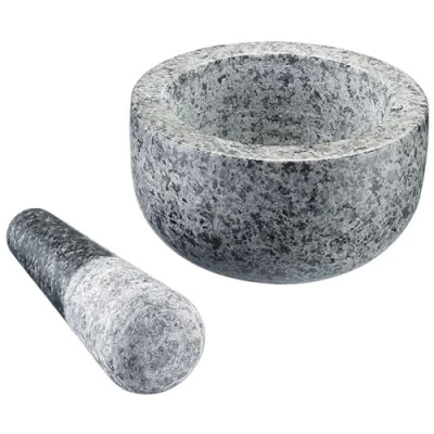 Abbildung von WESTMARK Mörser, (Set, 2 tlg.), Natur Granit