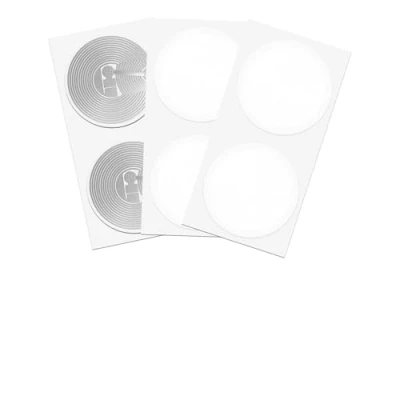 Abbildung von NFC Tag Sticker (100 Stück) Runde 25MM NTAG215 Aufkleber 540 Byte Speicher Kompatibel mit iPhone Kurzbefehle iOS App Homekit Android Smartphone Apps TagMo und Amiibo