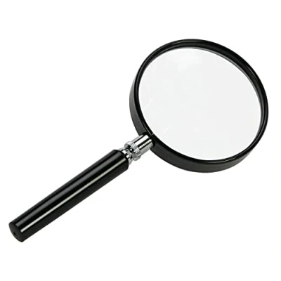Abbildung von SAFE 9543 Stiellupe Lupe Classic Black Linse 45 mm 4X fache Vergrößerung
