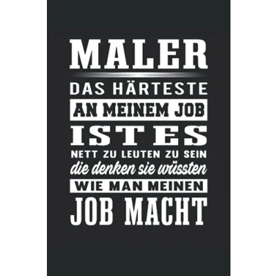 Abbildung von Maler und Lackierer Notizbuch (liniert) Lustiges Malermeister