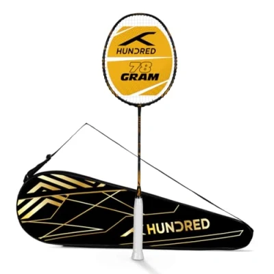 Abbildung von Hundred Glory Limited Edition Badminton Schläger (Schwarz/Gold)