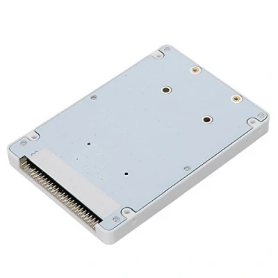 Abbildung von cablecc mSATA Mini PCI E SATA SSD auf 2,5 Zoll IDE 44pin Notebook Laptop Festplattengehäuse Gehäuse Weiß