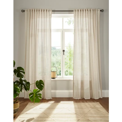 Abbildung von andas Vorhang &quot;Elby 2&quot;, (1 St.), basic, transparent, monochrom, bis 295 cm Länge