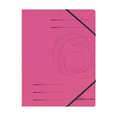 Abbildung von 5 x Herlitz Eckspanner Karton A4 fuchsia