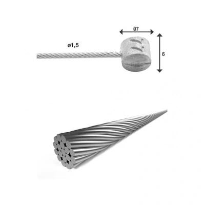 Abbildung von XLC Unisex Erwachsene BR X85 Bremsinnenzug, Silber, Unisize