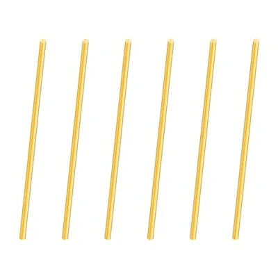 Abbildung von iMeistek 2.5mm Messingstab, 100mm Länge Metall massiv rund Messingstab für Drehbank Bar Stock, RC Modelle DIY Crafts (6PCS)