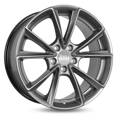 Abbildung von MAM 5 loch 20Zoll 112mm Alufelge A5 Palladium lackiert MAMA58520511245PP Felge
