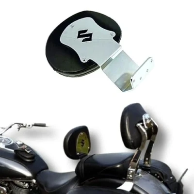 Abbildung von BM UK VL800 Edelstahl Motorrad Rückenlehne Treiber Rider Fahrer Unterstützung für Suzuki Volusia, Intruder C800 M800 C50 M50 Boulevard