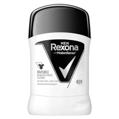 Abbildung von Rexona Anti Transpirant Stick, unsichtbar, Schwarz und Weiß, 50 ml