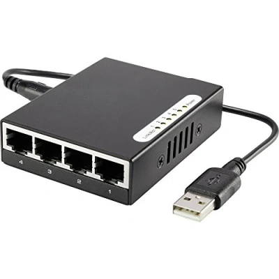 Abbildung von Renkforce RF 4451433 Netzwerk Switch 5 Port 100 MBit/s USB Stromversorgung