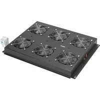 Abbildung von DIGITUS Dachlüftereinheit für Serverschrank der Unique Serie 6x Lüfter Thermostat Schwarz