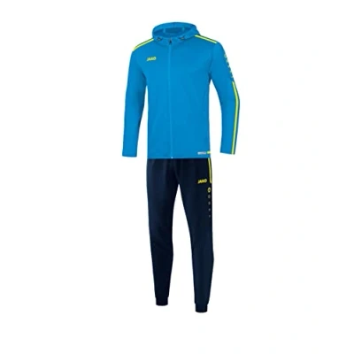 Abbildung von JAKO Herren Trainingsanzug Polyester Striker 2.0 mit Kapuze, blau/neongelb, 3XL, M9419