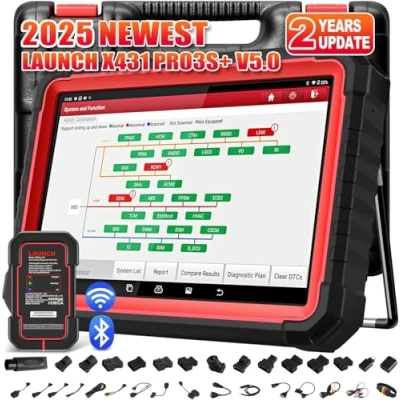 Abbildung von Launch X431 Pro3S+ Vollständige System OBD2 Diagnosegerät Auto, Bidirektionale volle Automotive, ECU Codierung Schlüssel programmierung, Betätigungstest mit 50+ Rücksetzfunktion