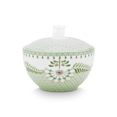 Abbildung von PIP STUDIO Lily&amp;Lotus Tiles Light Green Zuckerdose 300ml