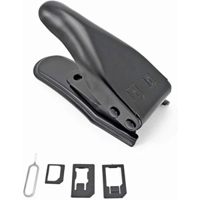 Abbildung von Incutex Dual SIM Kartenschneider Cutter Stanze für Handy, Smartphone und Tablet, schwarz