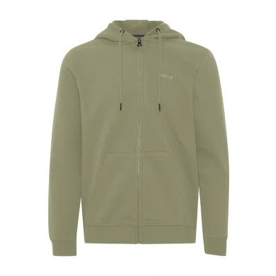 Abbildung von Blend Bhdownton Zipthrough Sweatjacke, Herren, Größe: 3XL, Oil green