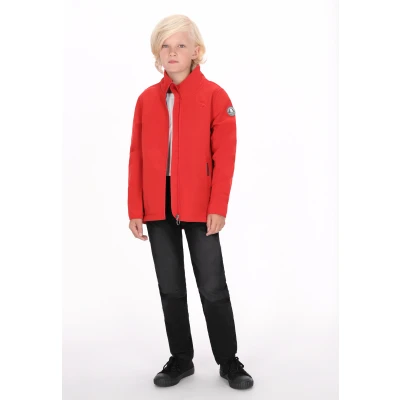 Abbildung von Schmuddelwedda Softshelljacke für Kinder, Größe: 128, Rot