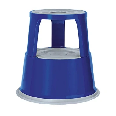 Abbildung von Wedo 212103 Rollhocker Metall, TÜV und GS geprüft, Höhe 43 cm, Tragkraft 150 kg, blau