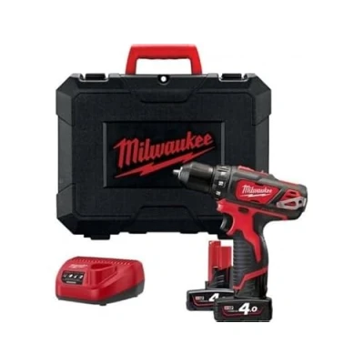 Abbildung von MILWAUKEE 4933441925 Akkuschrauber 12V 4.0Ah 10mm mit Ladegerät, Batterie, Zubehör