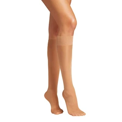 Abbildung von Wolford Satin Touch Kniestrümpfe, Damen, Größe: Small, Gobi
