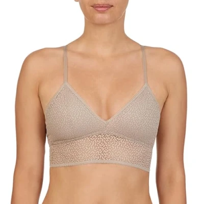 Abbildung von DKNY Damen Modern Lace Racerback Longline Bralette BH, champagnerfarben, Medium