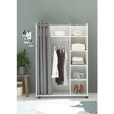 Abbildung von möbelando Kleiderschrank Jill 100 x 145 50 cm (B/H/T)
