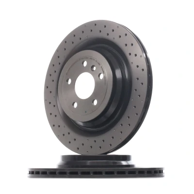 Abbildung von BREMBO COATED DISC LINE 09.A961.21 Bremsscheibe 345 22 5 gelocht/innenbel. beschichtet hochgekohlt mit Schrauben MERCEDES BENZ: ML Klasse, GLE SUV, GL
