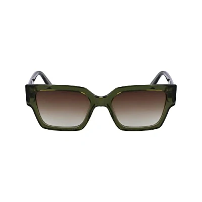 Abbildung von KARL Lagerfeld Unisex Sonnenbrille, Größe: 52, Khaki/crystal