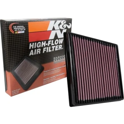 Abbildung von K&amp;N 33 3074 Motorluftfilter: Hochleistung, Prämie, Abwaschbar, Ersatzfilter,Erhöhte Leistung, 2015 2019 (F Pace, XF, XE, Range Rover Velar)