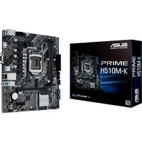 Abbildung von ASUS Prime H510M K Gaming Mainboard Sockel Intel LGA 1200 (Intel H510, mATX, PCIe 4.0, 1GB Ethernet, HDMI, D Sub, SATA 6Gbit/s, COM Header, RGB Header)