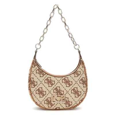 Abbildung von Guess Circe HOBO Shoulder BAG Handtasche, Damen, Größe: One Size, Latte logo