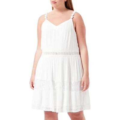 Abbildung von ONLY Damen Mini Kleid ONLKarmen Anne Life Trägerkleid 15177478 Cloud Dancer 40