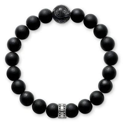 Abbildung von Thomas SABO Armband silvercoloured/black, Größe: 19, Silver coloured/black