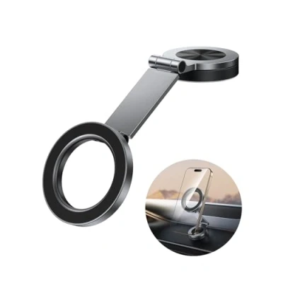 Abbildung von Syncwire für MagSafe Autohalterung, [360 Drehung] Magnetischer Telefonhalter das Auto, Metallarm, starke Magnete, iPhone Autohalterung Auto Dash passt zu 15 14 13 Pro Max