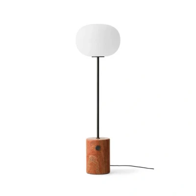 Abbildung von Audo JWDA Stehleuchte, roter Travertin, Höhe 150 cm, dimmbar