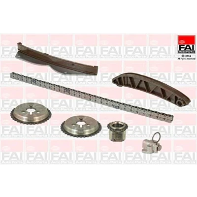 Abbildung von FAI AutoParts TCK253NG Steuerkettensatz ohne Dichtungen, mit Zahnrädern Simplex, Bolzenkette CHEVROLET: Spark, Aveo / Kalos Schrägheck