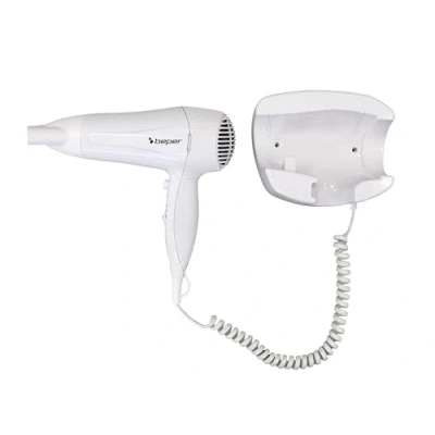 Abbildung von BEPER 40.490 Wand Haartrockner, Haartrockner für Hotels, B&amp;B und Häuser, 2 Meter langes Kabel, Weiß