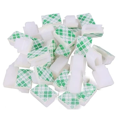 Abbildung von WEBBOMB Kabelverbinder Sortiment 40/100 x Kabelclips Kabelklemmen Kabelhalter Kabelbinder selbstklebend, 100 tlg.
