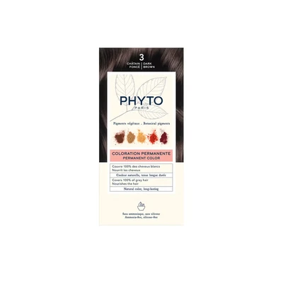 Abbildung von Phyto Haarfarbe Phytocolor Permanent Color 3 Châtain Foncé