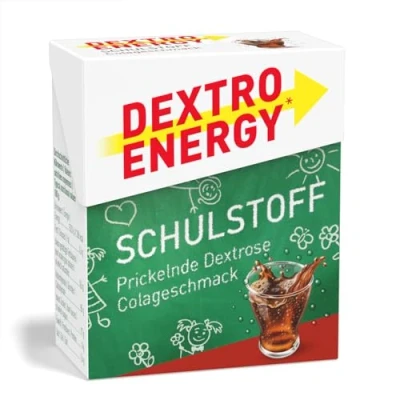 Abbildung von Dextro Energy Cola Schulstoff Täfelchen