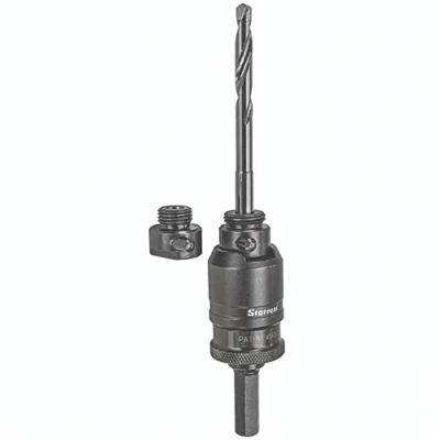 Abbildung von Starrett Lochsägen Aufnahme Kit A6 5 Kwik Wechseldorn mit Hartmetallbohrer 8,75 mm Sechskantschaft 9,75 Schnellwechseldorn