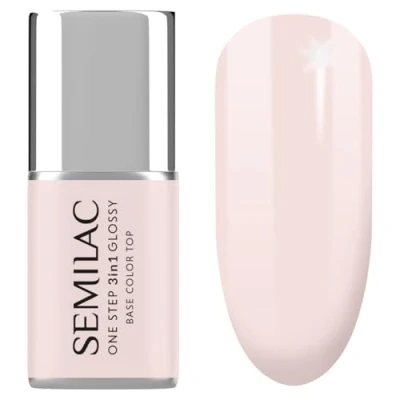 Abbildung von S255 Semilac UV Nagellack 3in1 One Step Glossy Ecru 7ml Gel Schnelles &amp; Einfaches Auftragen Verstärkt Nägel