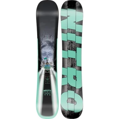 Abbildung von Nitro Snowboards Damen Beauty BRD &#039;25, Freestyleboard, Twin, Trüe Camber, Park