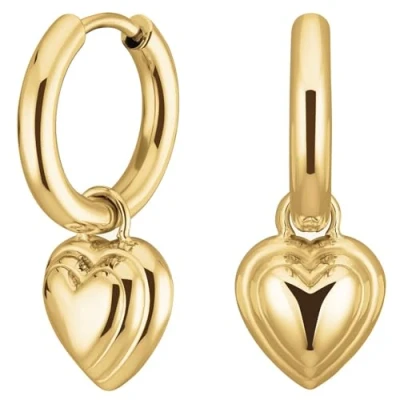 Abbildung von Rosefield HOOP WITH Heart Ohrringe, Damen, Größe: One Size, Gold