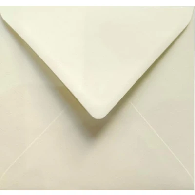 Abbildung von Netuno 100 quadratische Briefumschläge Ecru gerippt 15,3 x cm 120g Aster Laid Ivory strukturierte Umschläge quadratisch elegant fur Einladungen Hochzeit Geburtstag Weihnachten Ostern