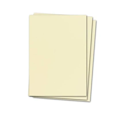 Abbildung von Glüxx Agent 150 Blatt Tonkarton DIN A4 Elfenbein 240 g/m² Dicker Bastelkarton 21,0 x 29,7 cm Pappe zum basteln für Fotoalbum Menükarte Bedruckbar DIY kreativ Sein