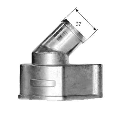 Abbildung von GATES TH15087G1 Kühlwasserthermostat 87 mit Dichtungen Gehäuse CHEVROLET: Lacetti Limousine, Captiva, Epica OPEL: Antara, DAEWOO: Rezzo