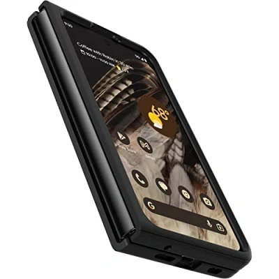 Abbildung von Google Pixel Fold Hülle Kunststoff OtterBox Backcover Handyhülle Schwarz