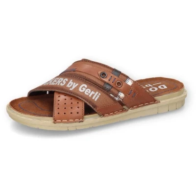 Abbildung von Dockers by Gerli Pantolette flach, Herren, Größe: 44, Cognac Schuhe