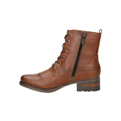 Abbildung von Mustang Cowboy/Bikerstiefelette, Damen, Größe: 45, Cognac Schuhe